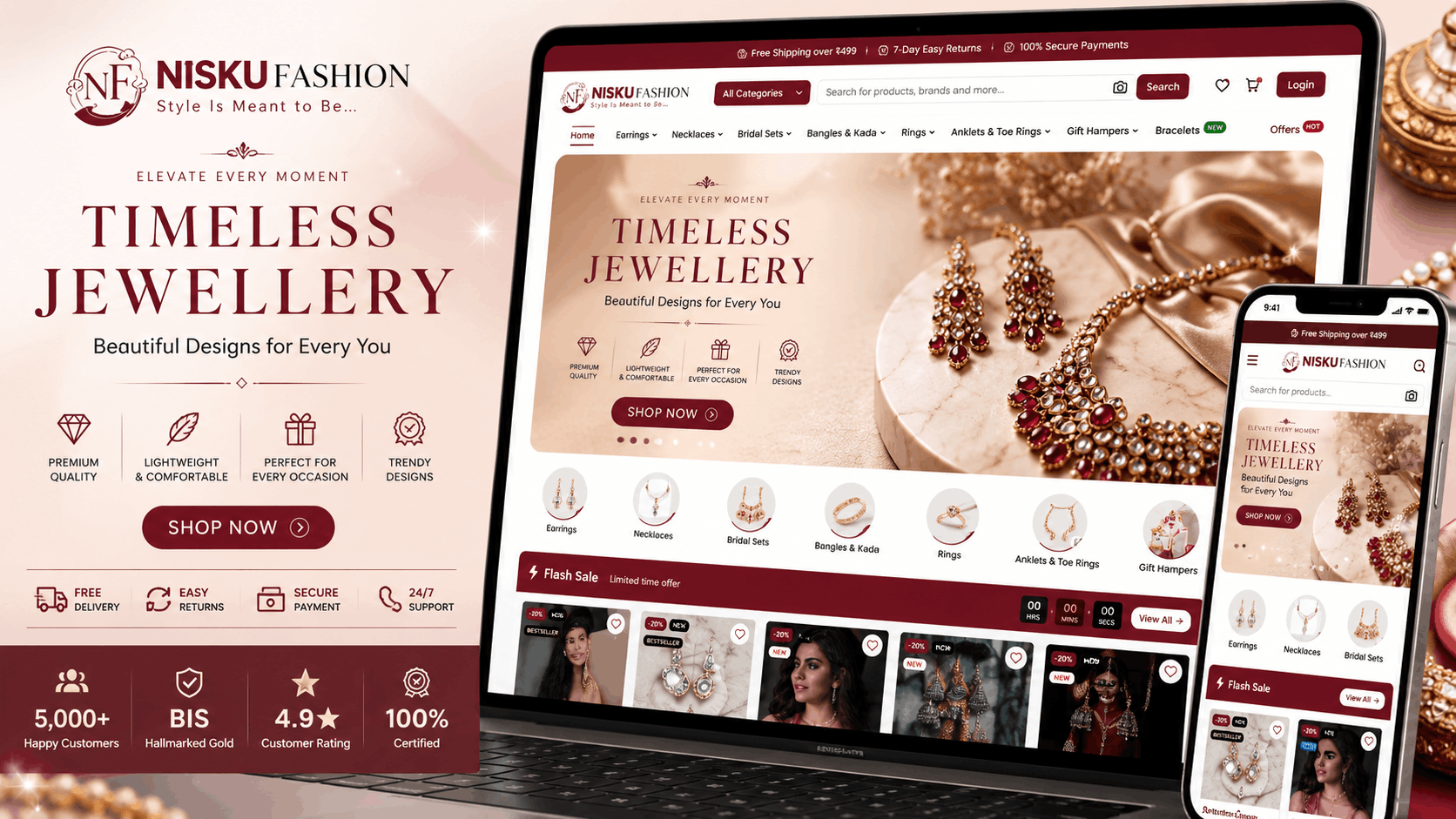 NiskuFashion — E-commerce website by NiskuTech