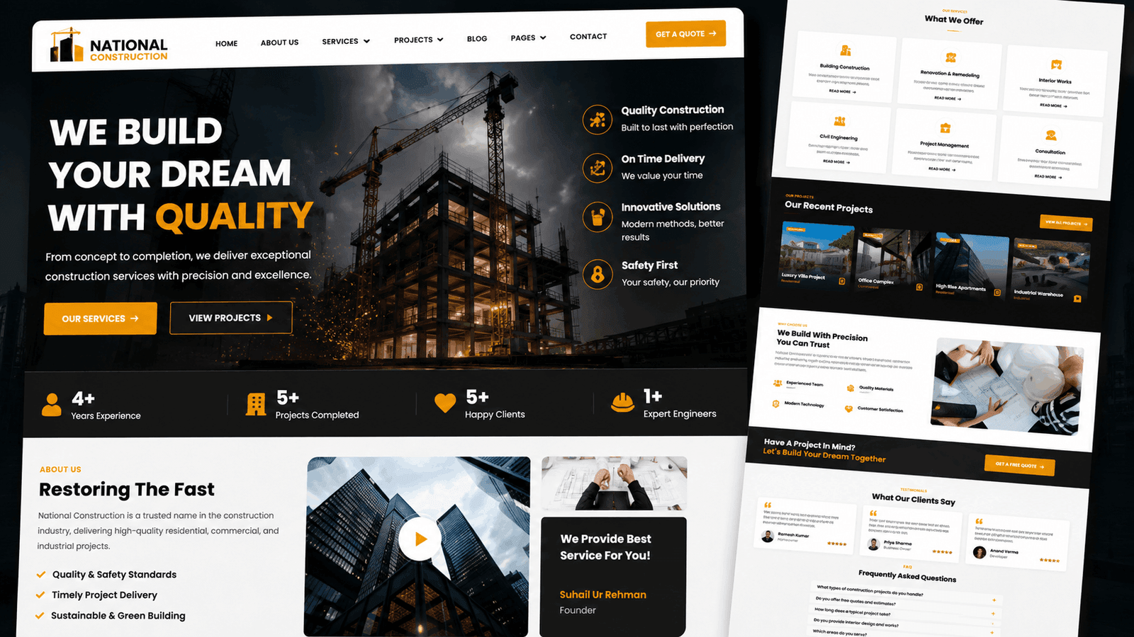 nationalconstructionindia — Website website by NiskuTech